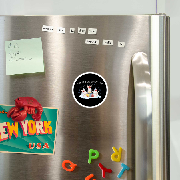 Winter Wonderland Bunnies with Christmas Gifts by Creatifly Graphic Tees